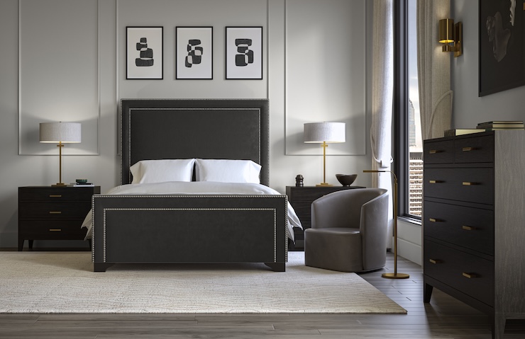 saatva marseille bed frame with footboard