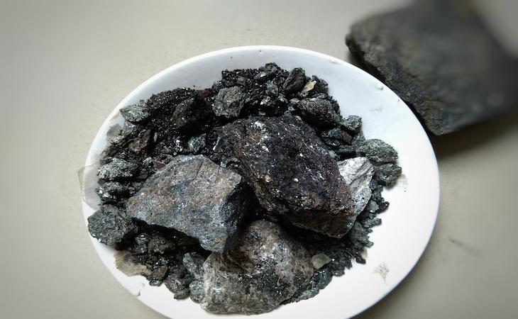 Shilajit used in ayurvedic medicine.