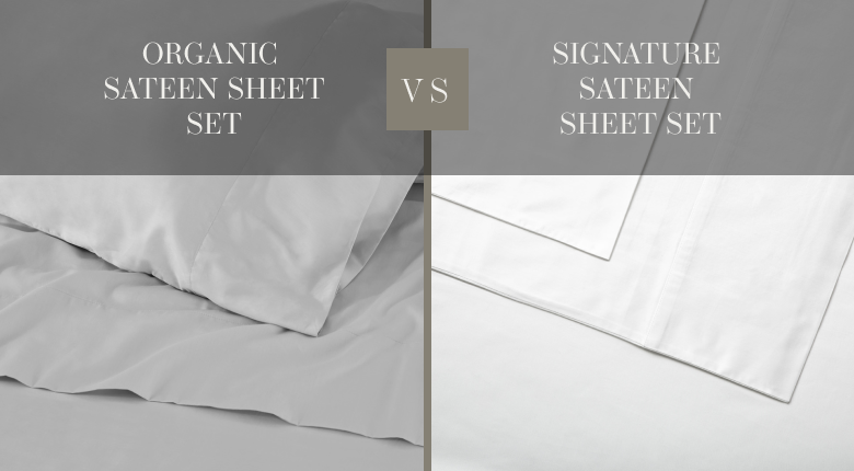 Comparison of two sheet sets - saatva organic sateen vs saatva signature sateen