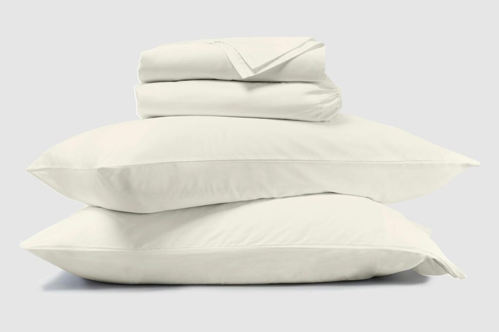 organic cotton sheets silo ivory
