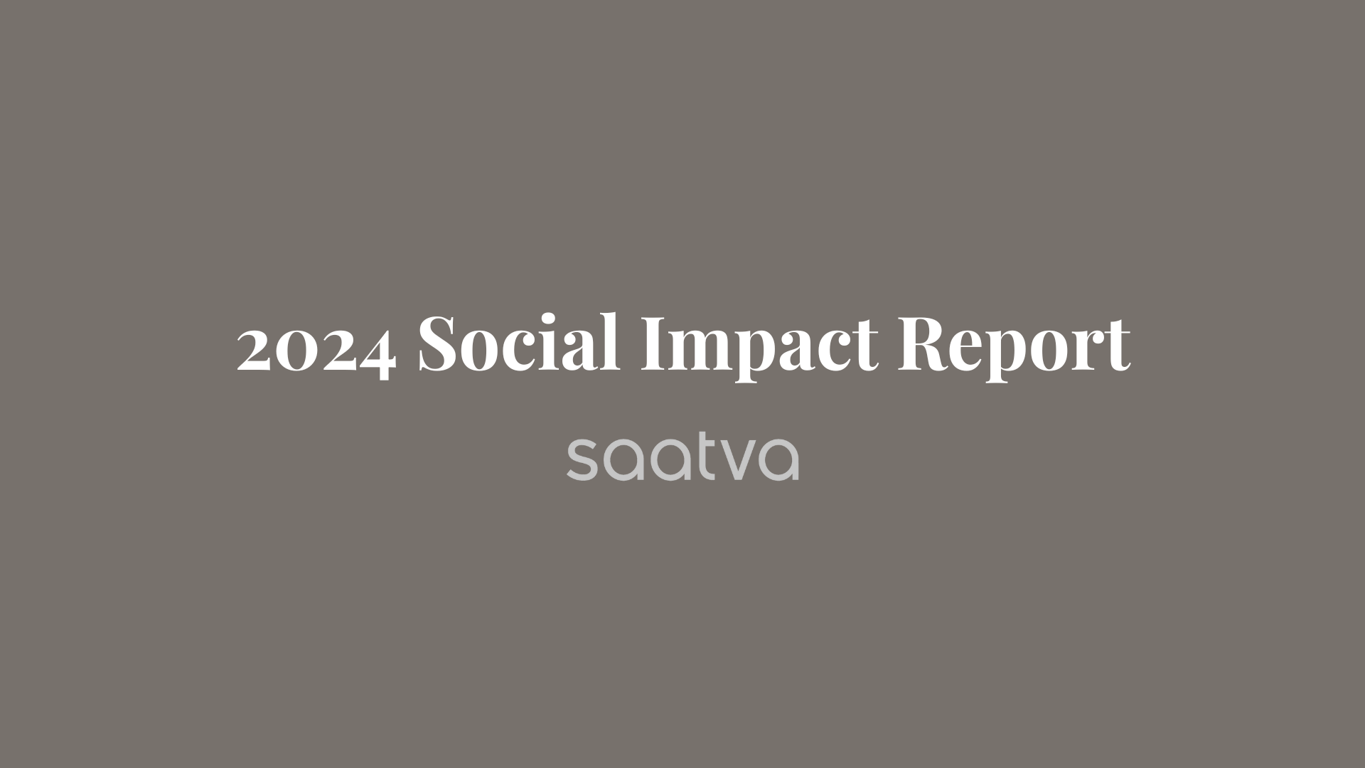 Saatva 2024 Social Impact Report Hero