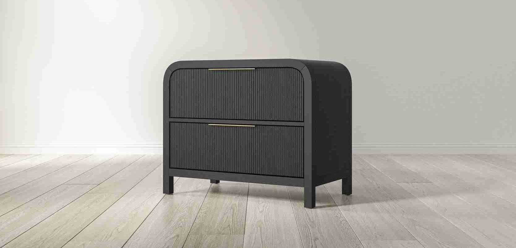Studio Nightstands Arden 32 Black Oak Angle e1742328209833